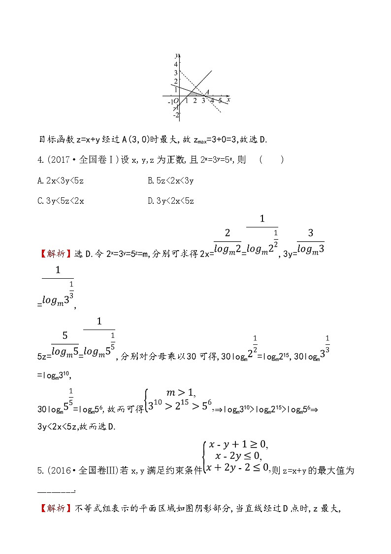 2019届二轮复习压轴小题抢分练(8)作业（全国通用）03