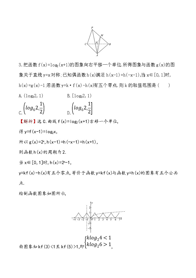 2019届二轮复习压轴小题抢分练(2)作业（全国通用）02
