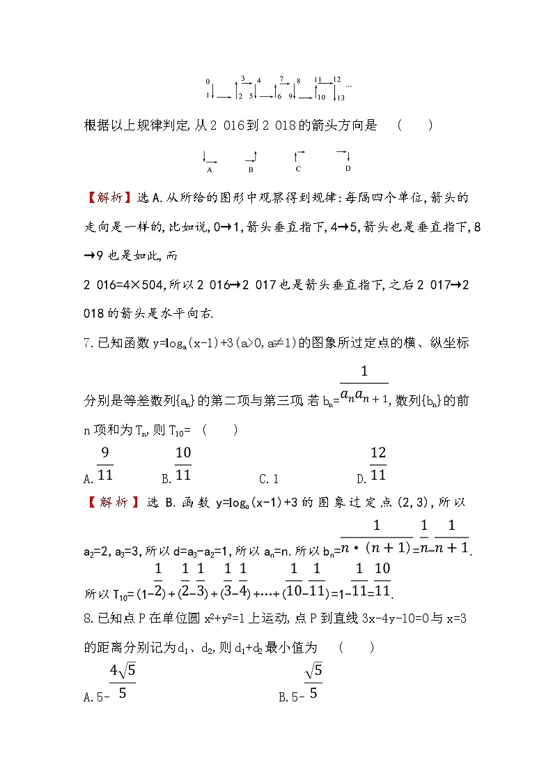 2019届二轮复习（文）小题标准练（五）作业（全国通用）03