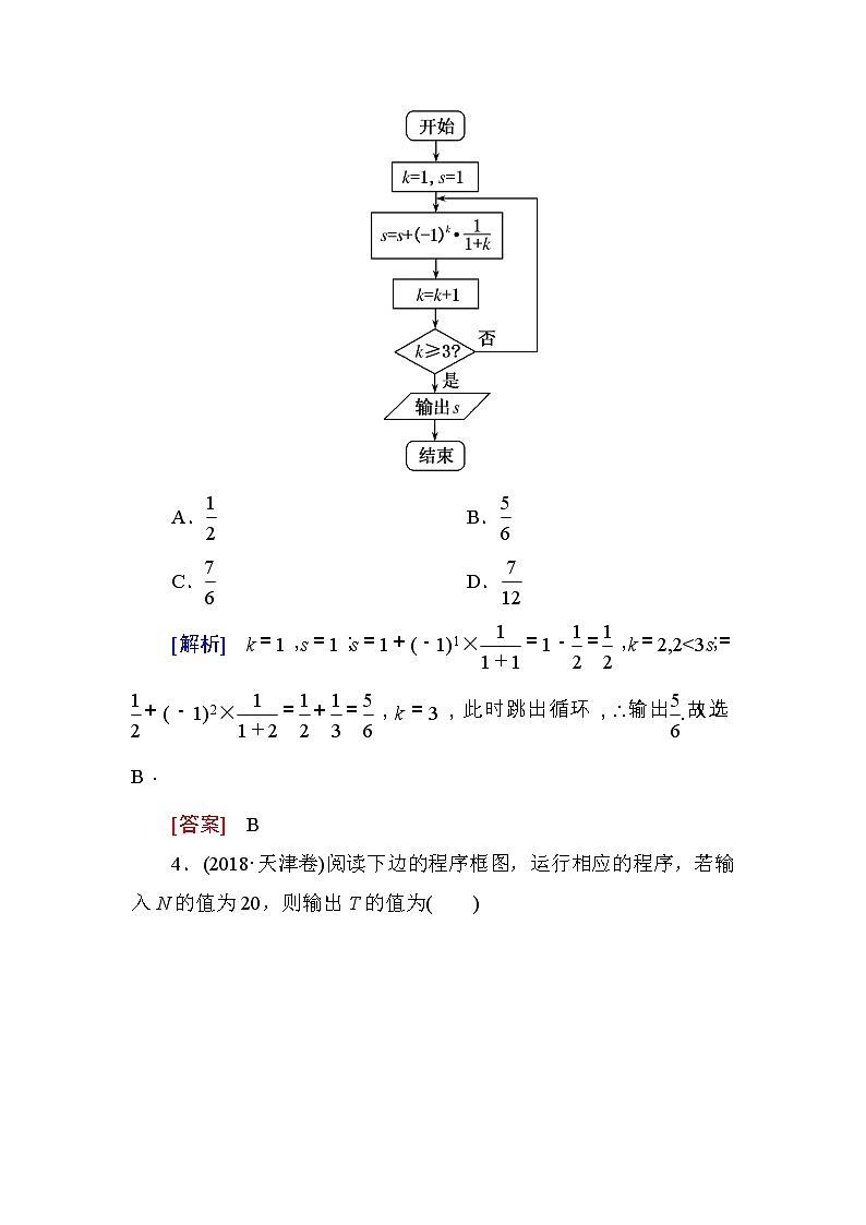2019届二轮复习算法、复数、推理与证明作业（全国通用）第2页