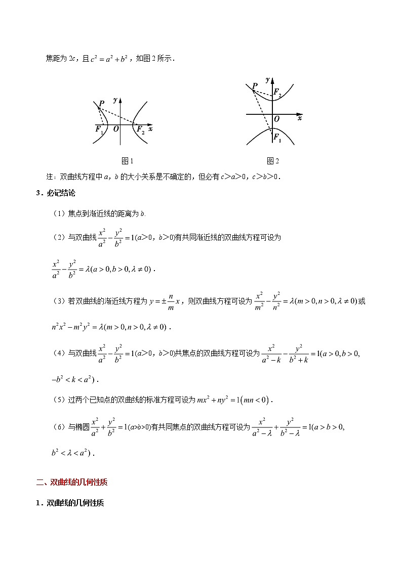 2019届二轮复习双曲线学案（全国通用）02