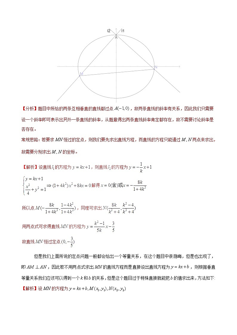 2019届二轮复习选择填空题解题策略动直线过定点问题学案（全国通用）02