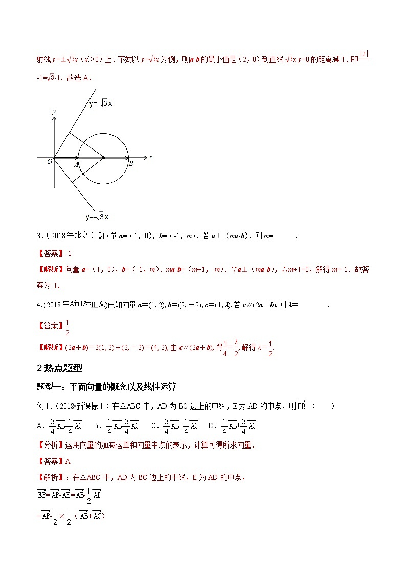 2019届二轮复习平面向量学案（全国通用）02