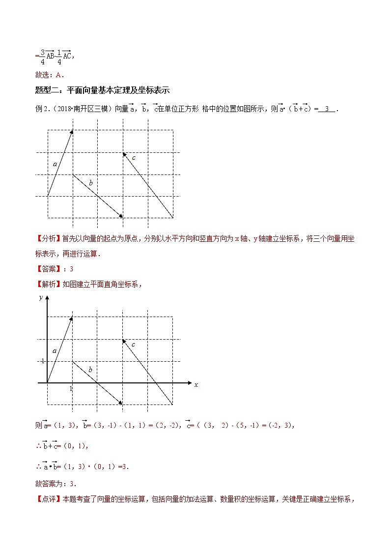 2019届二轮复习平面向量学案（全国通用）03
