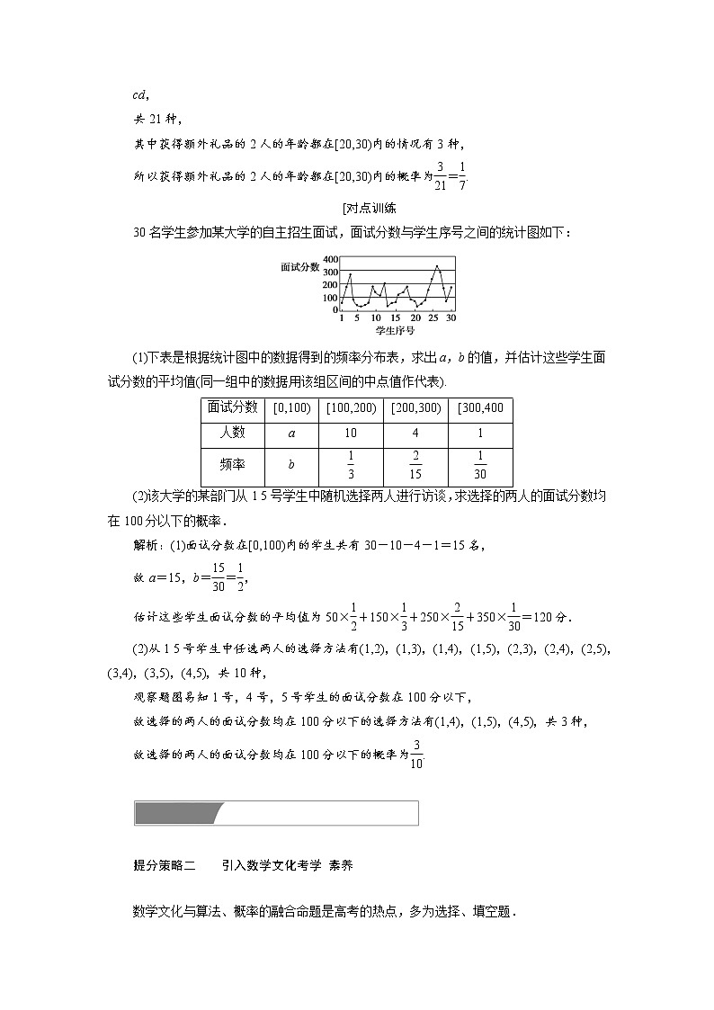 2019届二轮复习算法、概率与统计中的创新考法与学科素养学案（全国通用）02