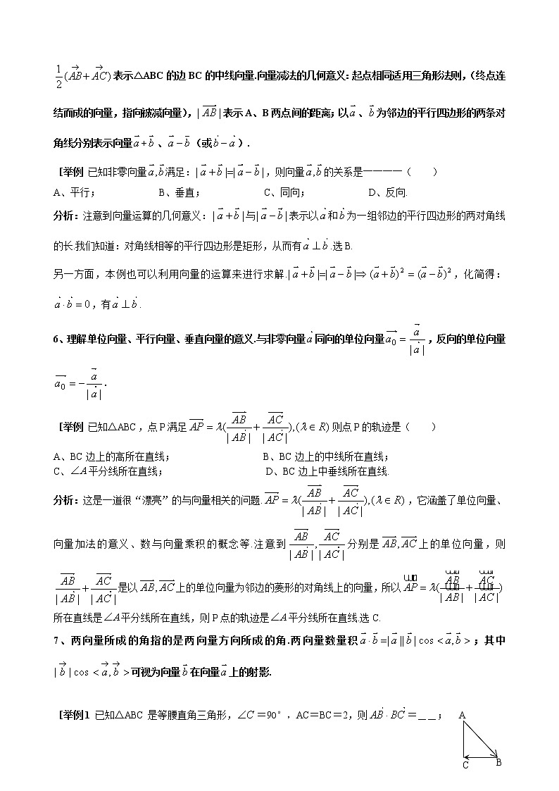 2019届二轮复习复数＆向量学案（全国通用）03