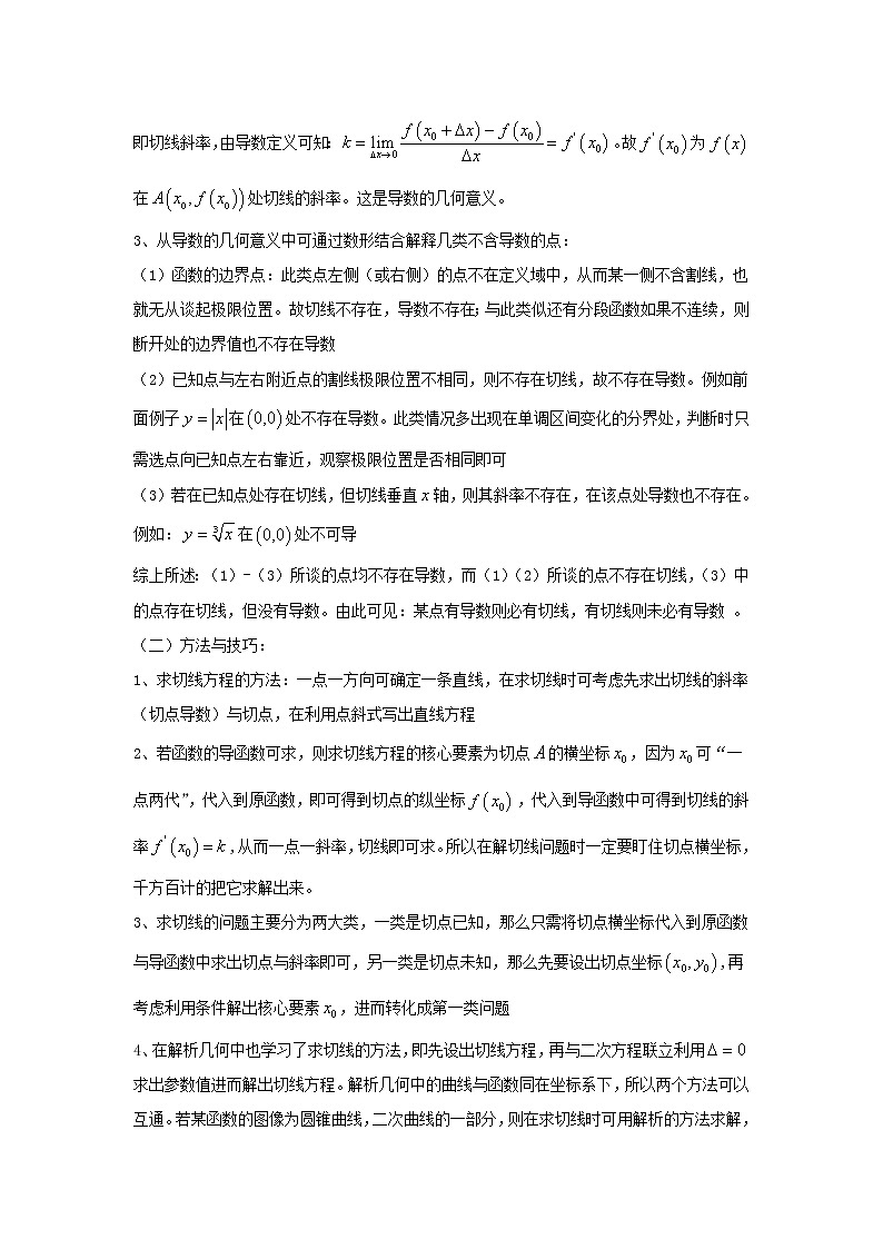 2019届二轮复习函数的切线问题学案（全国通用）第2页