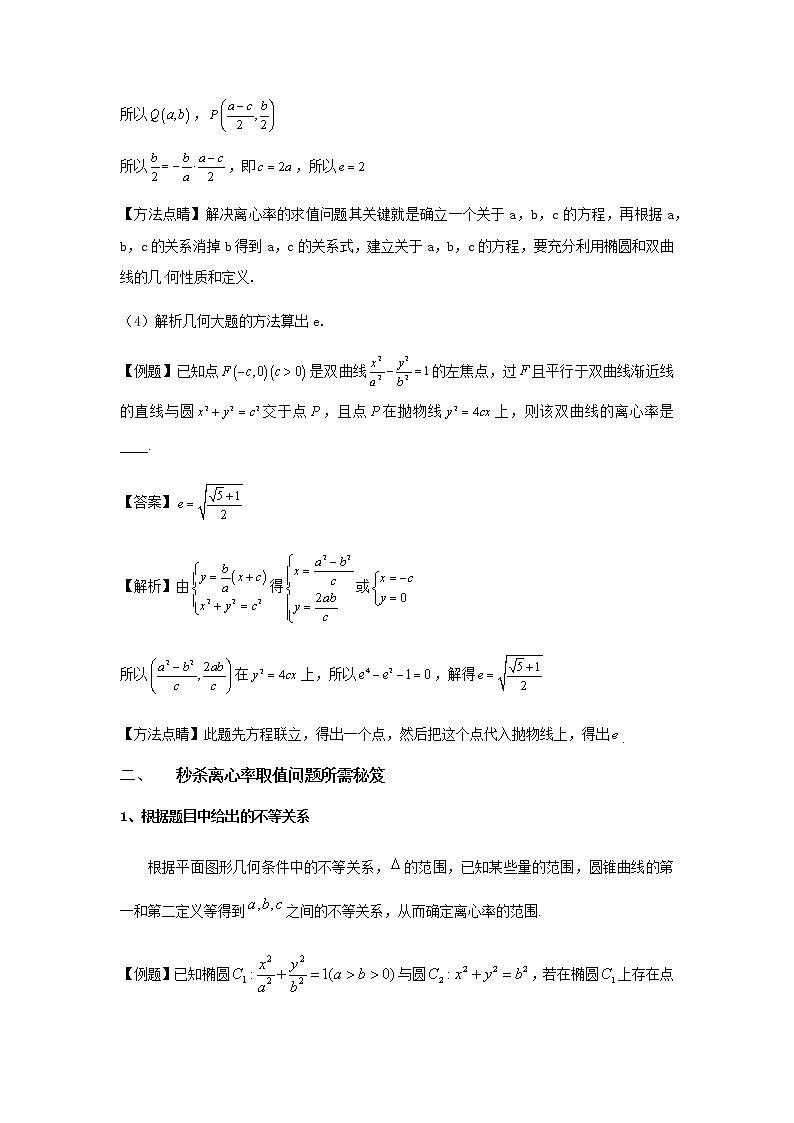 2019届二轮复习第10招快速解决离心率按部就班最稳妥学案（江苏专用）第2页