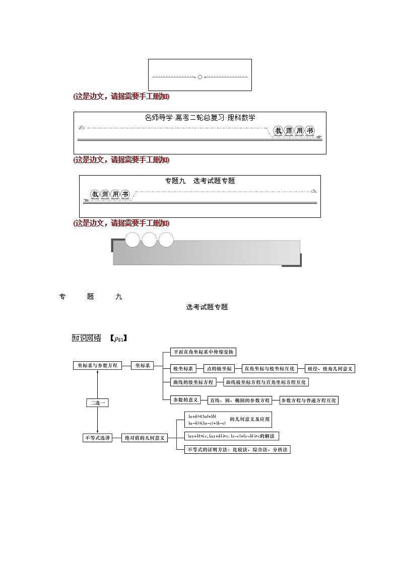 2019届二轮复习第22讲　坐标系与参数方程(选修4－4)学案（全国通用）01