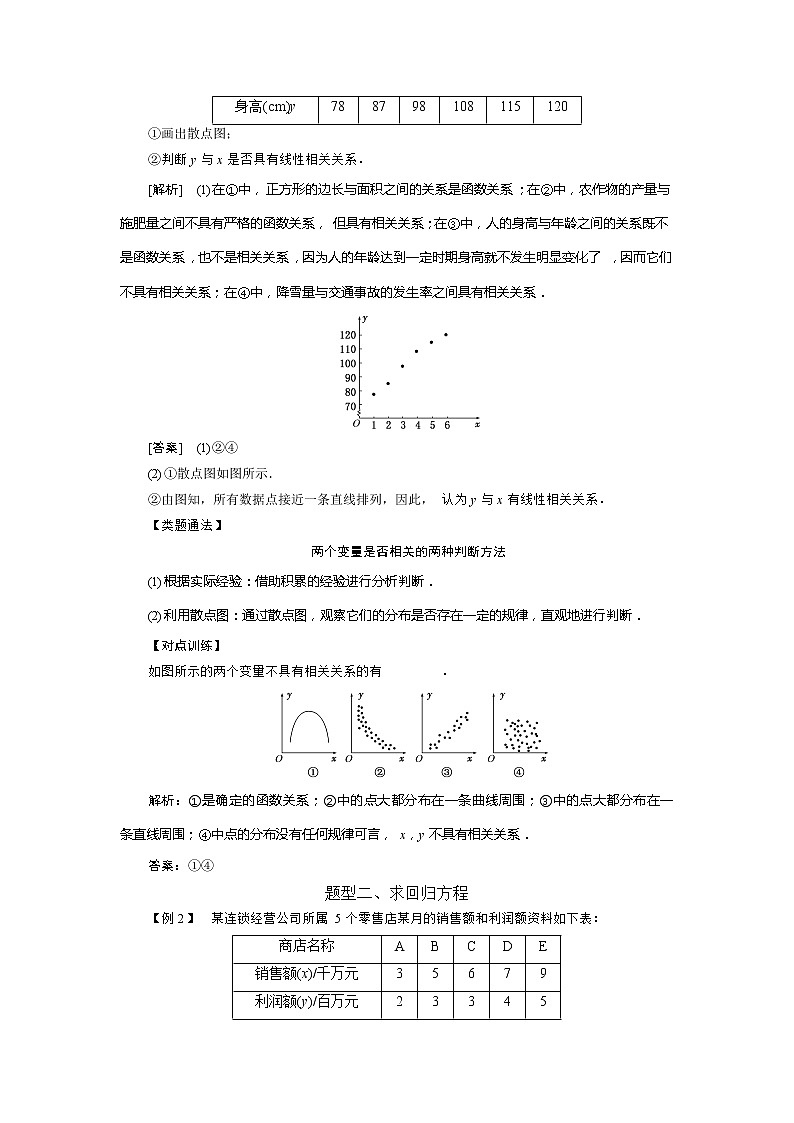 2019届二轮复习常考题型答题技巧变量间的相关关系学案（全国通用）02
