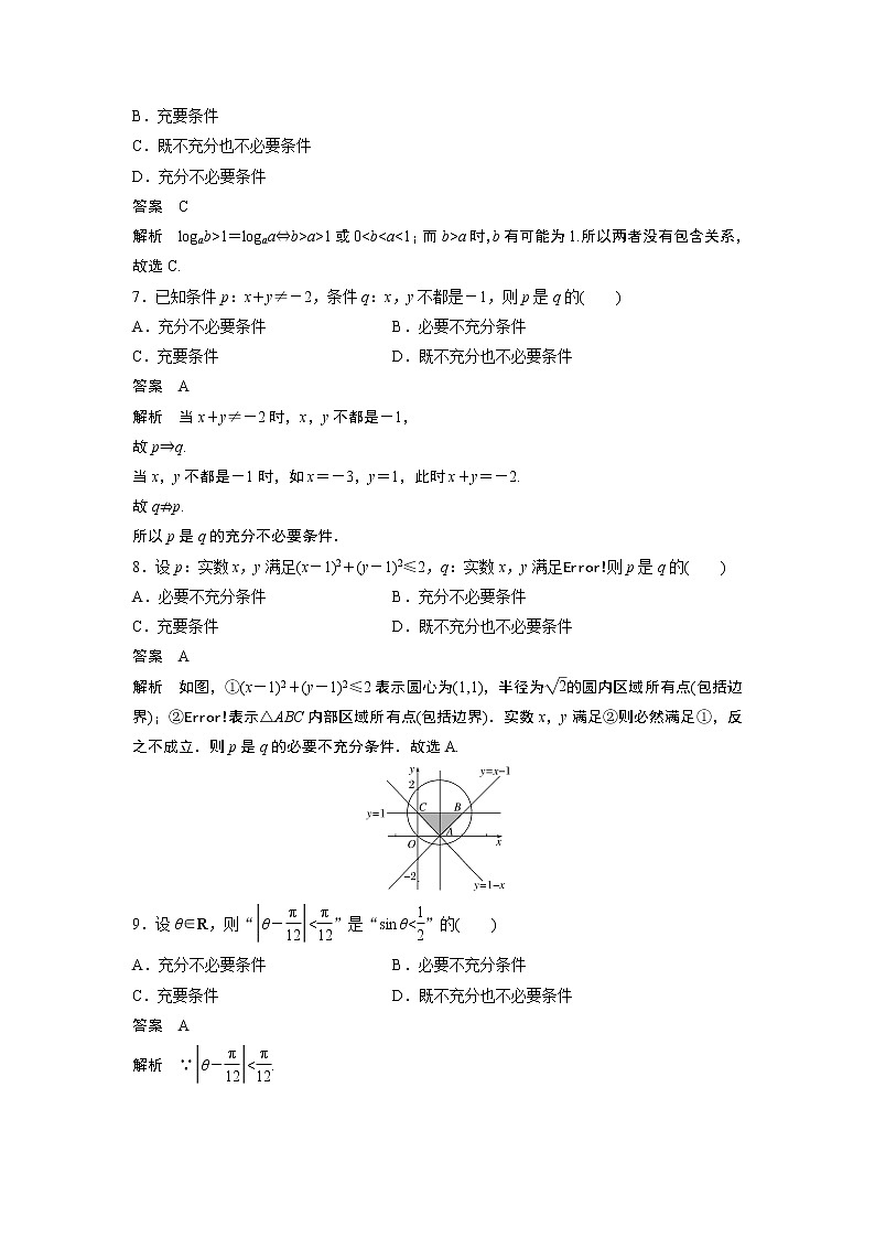 2019届二轮复习　命题与充要条件学案（全国通用）03
