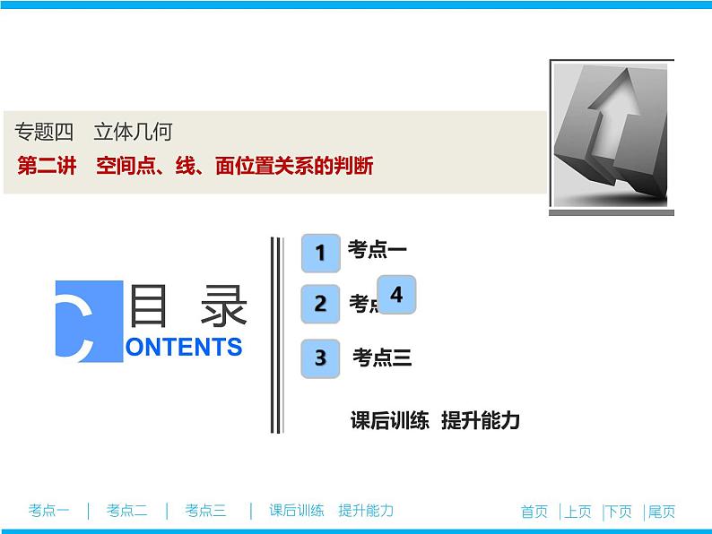2019届二轮复习专题四第二讲　空间点、线、面位置关系的判断课件（44张）（全国通用）01