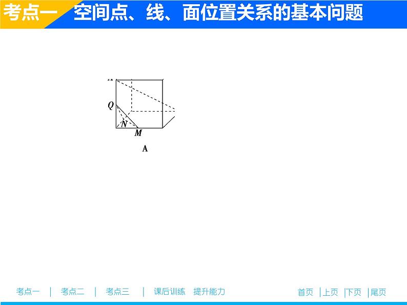 2019届二轮复习专题四第二讲　空间点、线、面位置关系的判断课件（44张）（全国通用）07
