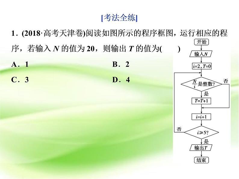 2019届二轮复习算法与平面向量课件（42张）（全国通用）07