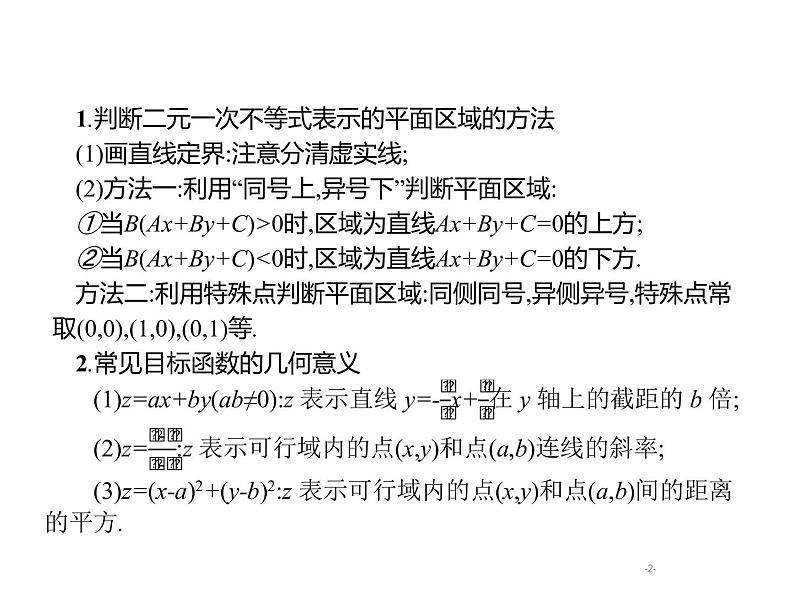 2019届二轮复习线性规划题专项练课件（19张）（全国通用）02