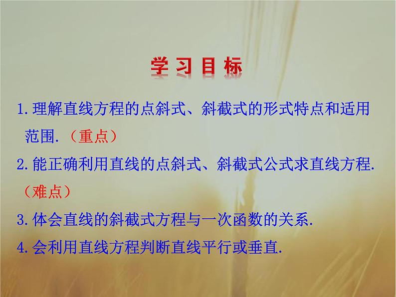 2019届二轮复习直线的点斜式方程课件（25张）第5页