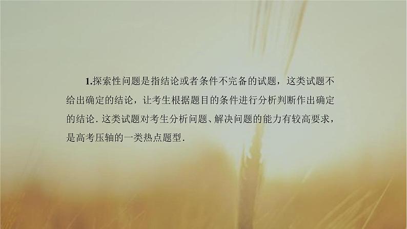 2019届二轮复习圆锥曲线中的探索性问题课件（48张）（全国通用）03