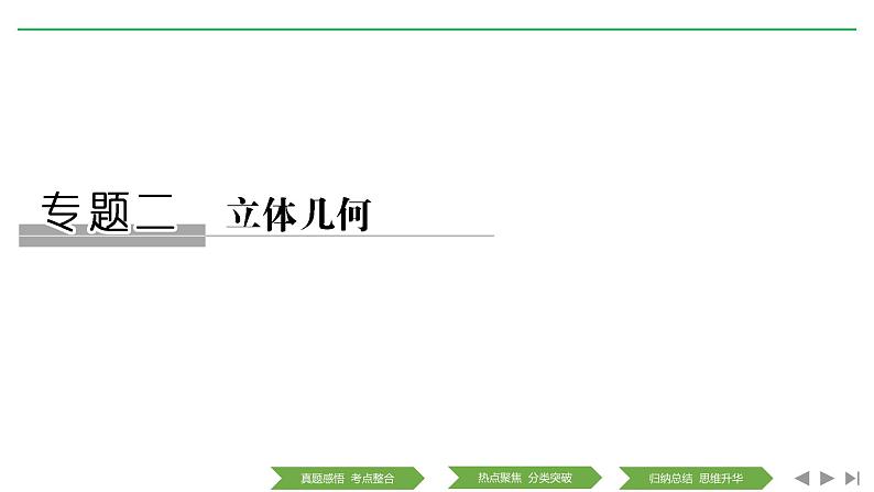 2019届二轮复习立体几何课件（37张）（全国通用）01