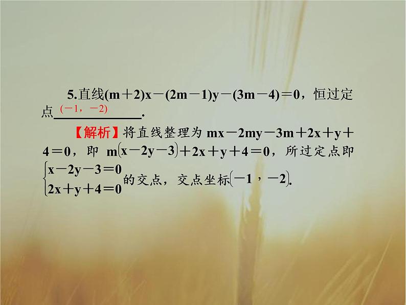 2019届二轮复习两条直线的位置关系与对称问题课件（49张）（全国通用）第7页