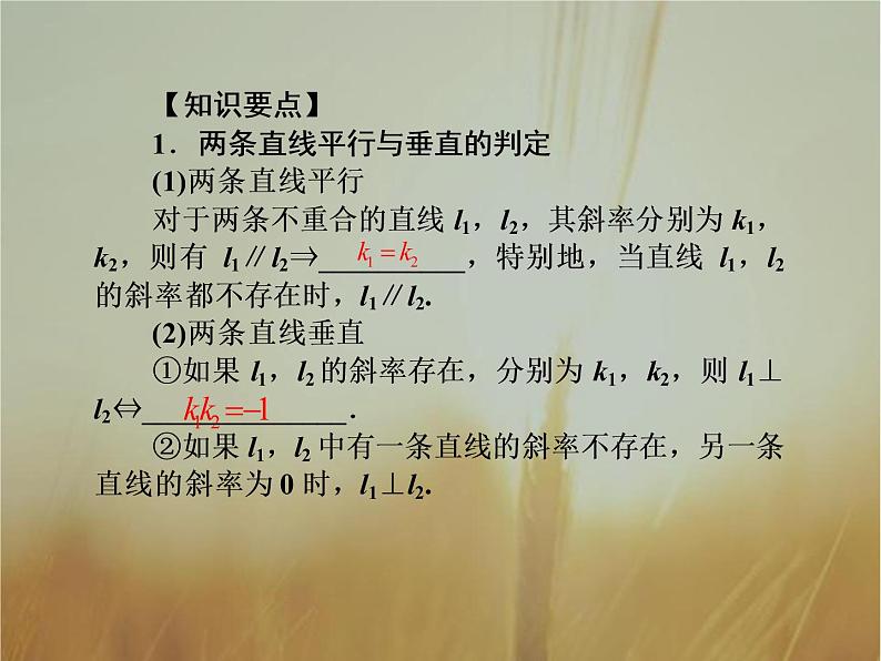 2019届二轮复习两条直线的位置关系与对称问题课件（49张）（全国通用）第8页