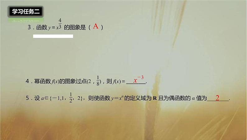 2019届二轮复习幂函数课件（29张）05