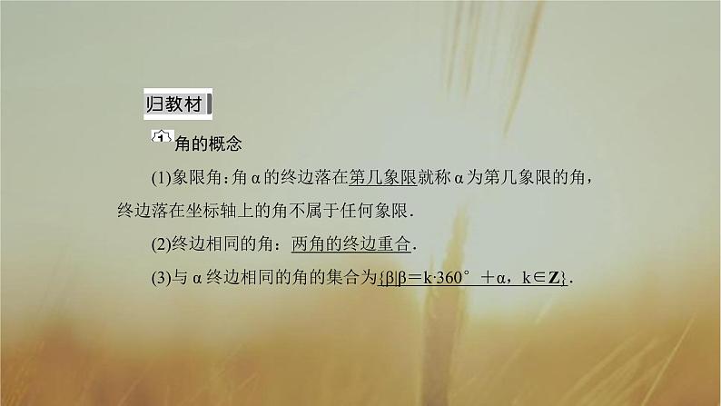 2019届二轮复习三角函数的基本概念课件（54张）（全国通用）04