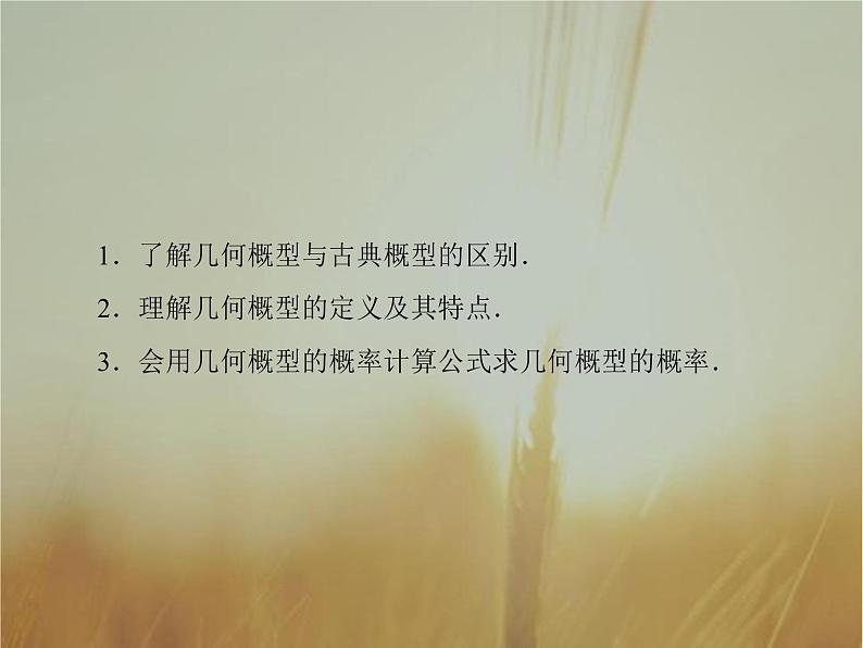 2019届二轮复习几何概型课件（65张）（全国通用）02