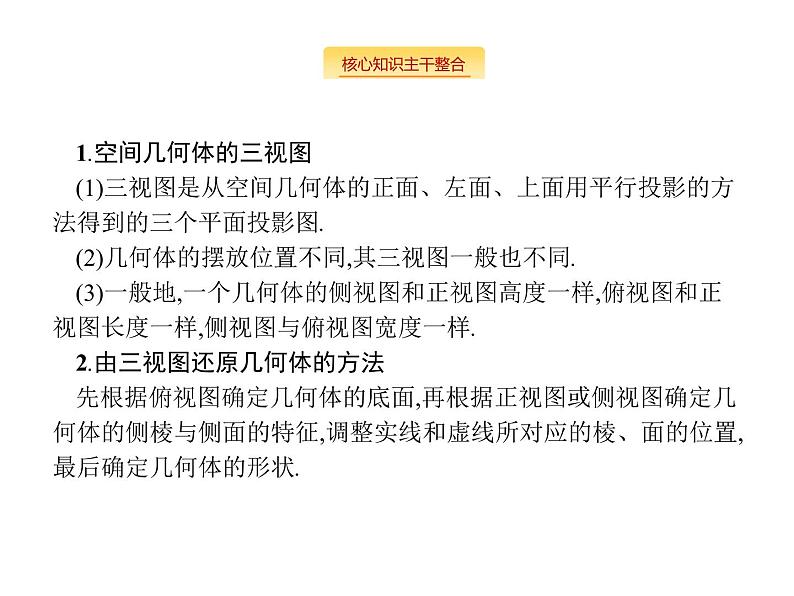 2019届二轮复习几何体的三视图与面(体)积专项练课件（30张）（全国通用）03