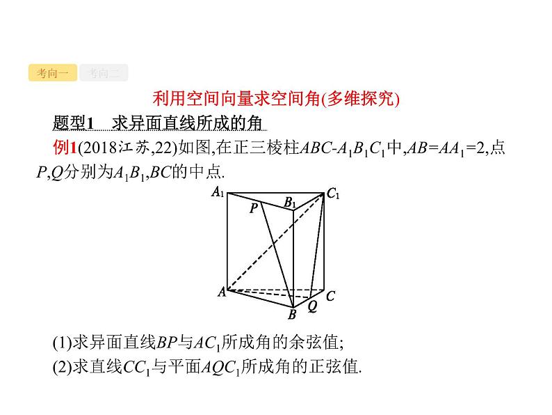 2019届二轮复习角与距离课件（31张）（全国通用）第2页