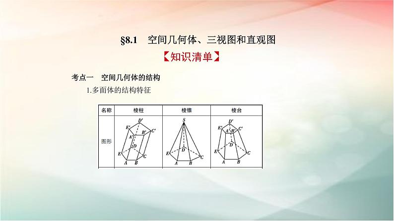 2019届二轮复习空间几何体、三视图和直观图课件（14张）（全国通用）02