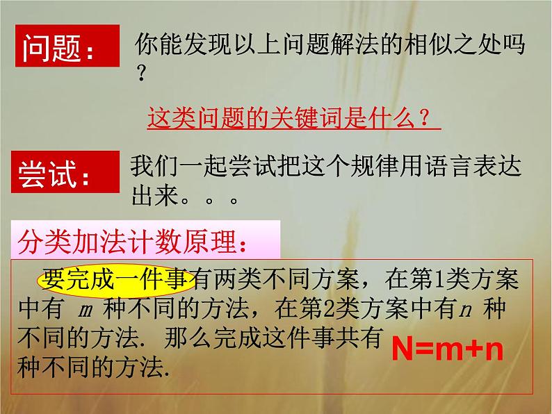 2019届二轮复习分类加法计数原理与分步乘法计数原理课件（25张）（全国通用）06