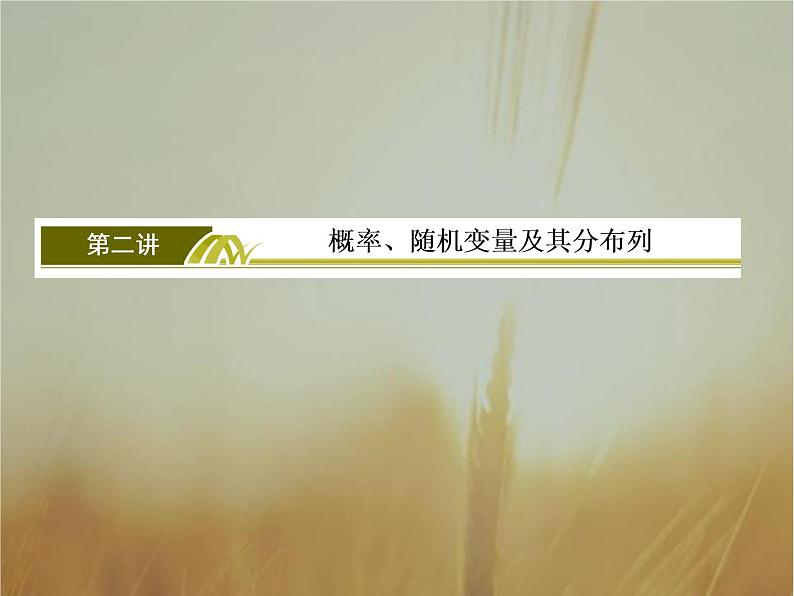 2019届二轮复习概率、随机变量及其分布列课件（65张）（全国通用）03