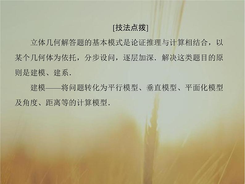 2019届二轮复习高考解答题突破4空间向量与立体几何课件（58张）（全国通用）03