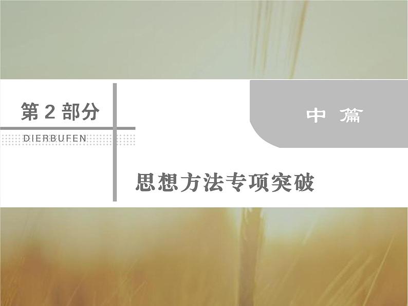 2019届二轮复习函数与方程思想、数形结合思想课件（33张）（全国通用）第1页