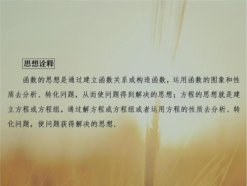 2019届二轮复习函数与方程思想、数形结合思想课件（33张）（全国通用）第3页