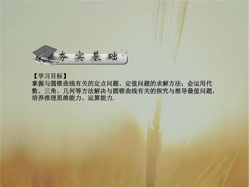 2019届二轮复习定点、定值、最值和参变量范围问题课件（56张）（全国通用）02