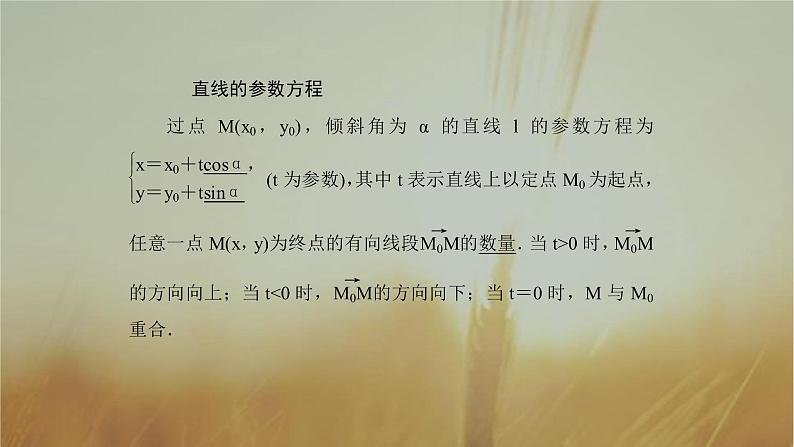 2019届二轮复习参数方程课件（60张）（全国通用）07
