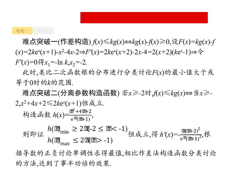 2019届二轮复习导数与不等式及参数范围课件（37张）（全国通用）03