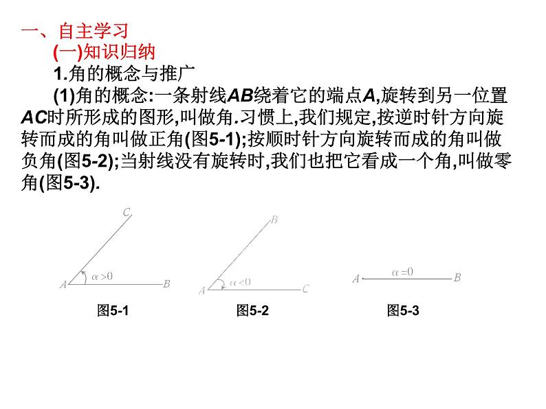 2019届二轮复习5.1角的概念的推广与弧度制课件（17张）（全国通用）第2页