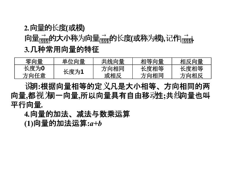 2019届二轮复习7.1平面向量的概念及线性运算课件（20张）（全国通用）03