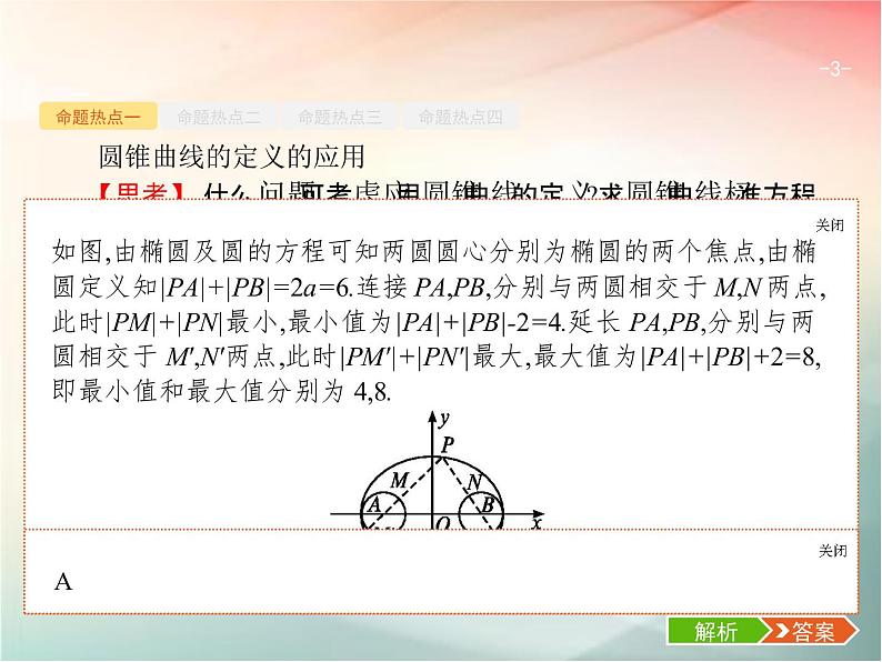 2019届二轮复习（理）专题六直线、圆、圆锥曲线6.2椭圆、双曲线、抛物线课件（28张）（全国通用）03