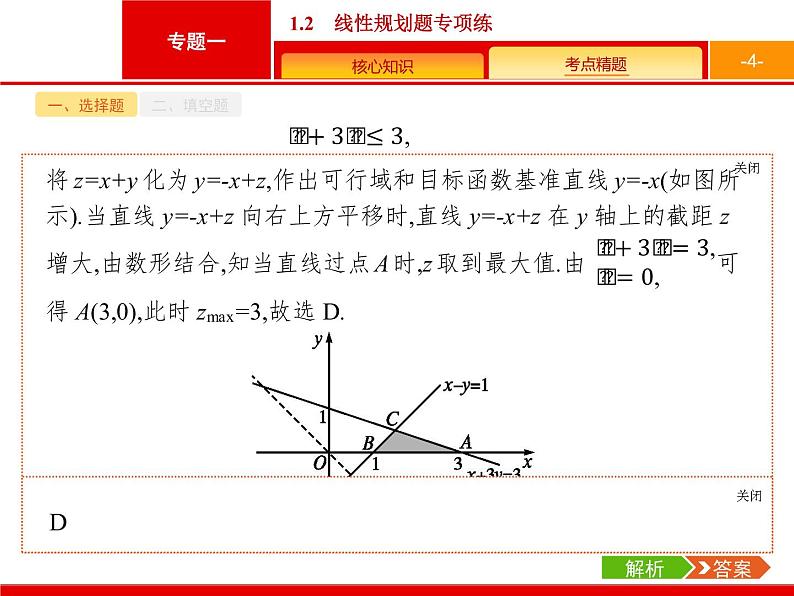 2019届二轮复习(文)2.1.2线性规划题专项练课件（18张）04