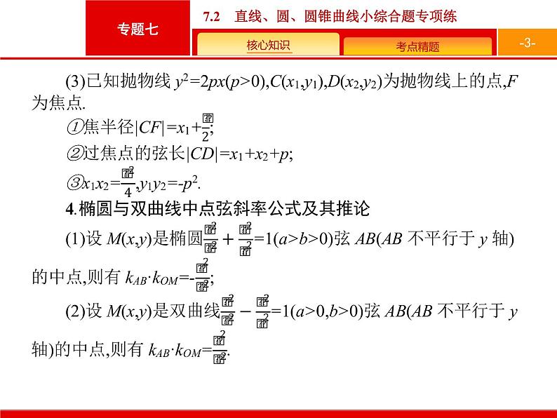 2019届二轮复习(理)2.7.2直线、圆、圆锥曲线小综合题专项练课件（23张）03