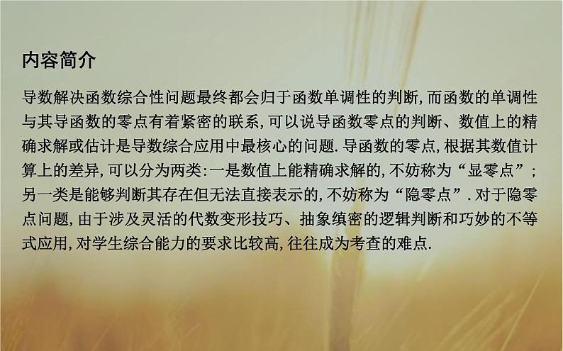 2019届二轮（理科数学）知识拓展无法求值的极值点用“设而不求”课件（25张）（全国通用）02