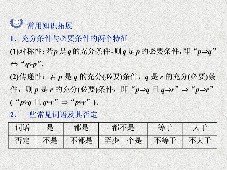 2019届二轮复习　命题及其关系、充分条件与必要条件课件（37张）（全国通用）05