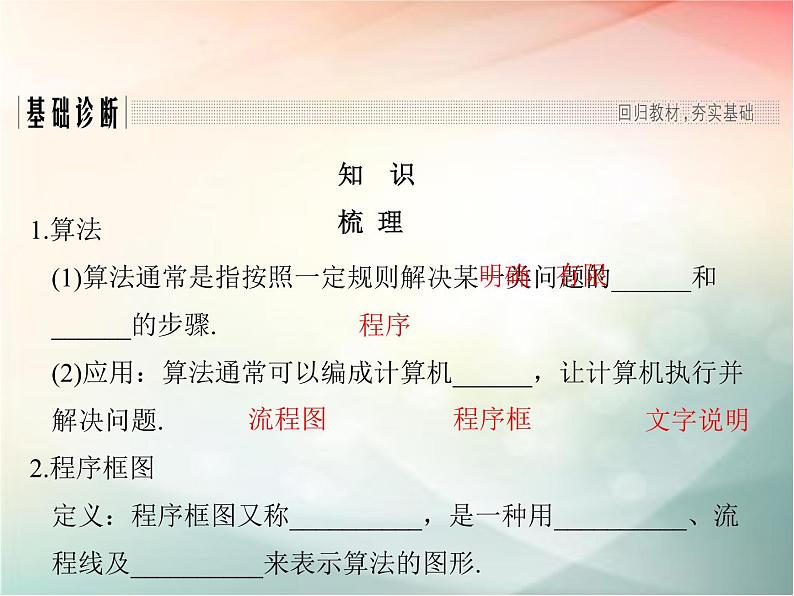 2019届二轮复习　算法与程序框图课件（40张）（全国通用）03