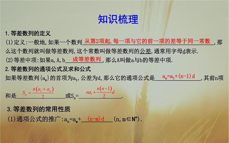 2019届二轮（理科数学）　等差数列与等比数列课件（28张）（全国通用）04