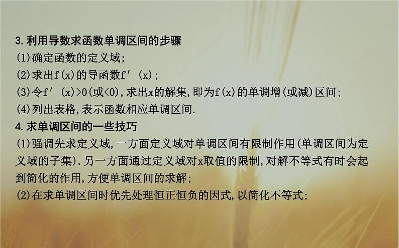 2019届二轮（理科数学）　函数的单调性与导数课件（30张）（全国通用）第5页