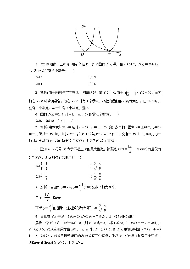 2020届二轮复习函数与方程课时作业（全国通用） 练习02