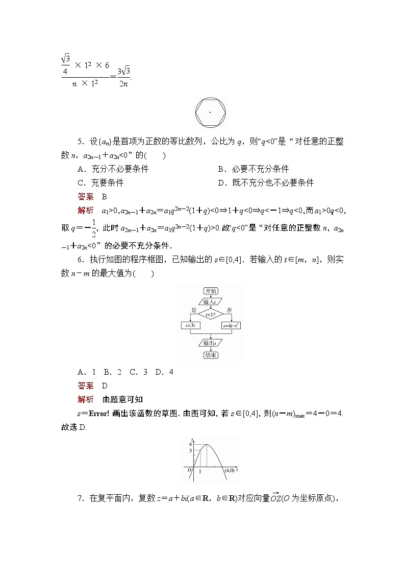 2020届二轮复习（理）基础保分强化训练(六)作业02
